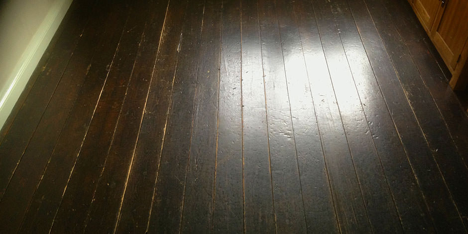 Before-DINING ROOM OILED PINE BOARDS IN GOLDERS GREEN