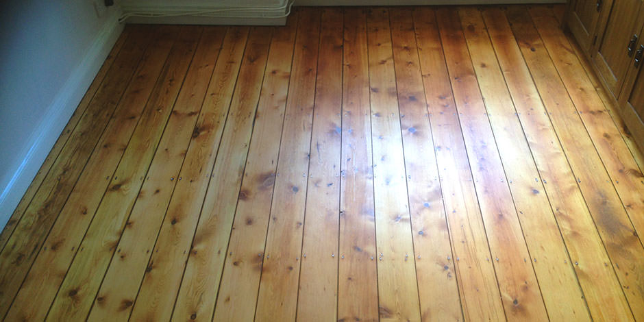 After-DINING ROOM OILED PINE BOARDS IN GOLDERS GREEN