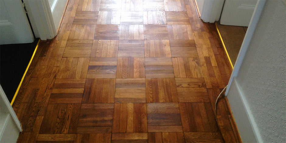 After-HALLWAY OILED OAK PARQUET FLOOR IN BARNET