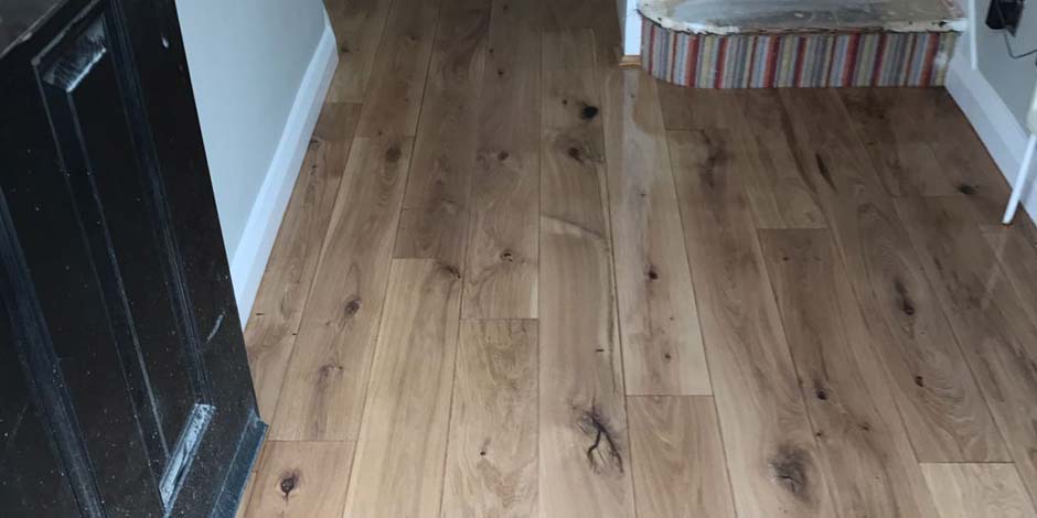 After-NATURAL WOODEN HALLWAY OF HOUSE RENOVATION