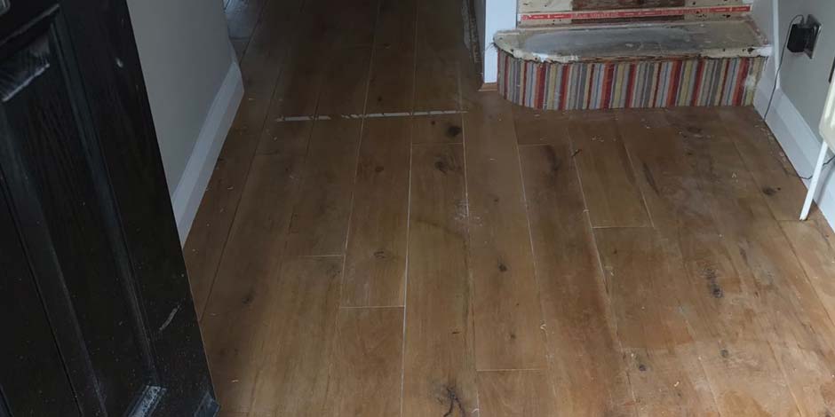 Before-NATURAL WOODEN HALLWAY OF HOUSE RENOVATION